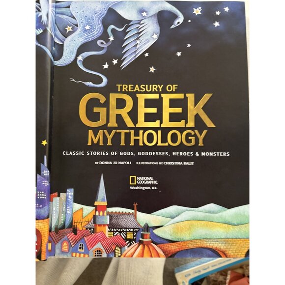 National Geo Treasury Of Greek Mythology By Donna Jo Napoli & Christina Balit - Picture 1 of 14